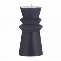 Amalfi Totem Unscented Candle 7.5x15cm - Black
