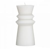 Amalfi Totem Unscented Candle 7.5x15cm - White