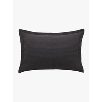 L & M Home Aspen Quilted Standard Pillowcase- Charcoal