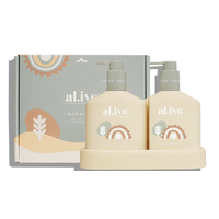 Al.ive Body Baby Hair & Body Wash and Lotion + Tray - Gentle Pear