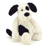 Jellycat Bashful Black & Cream Puppy - Small