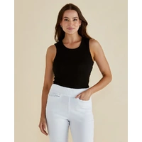 Betty Basics Francis Rib Tank - Black