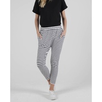 Betty Basics-Lola Pant-White/Black Stripe