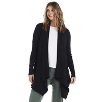 Betty Basics Alyssa Knit Cardigan - Graphite Black