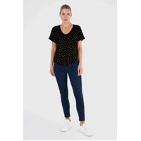 Betty Basics Adelaide Tee - Black Swallow