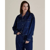 Betty Basics Selby Denim Jacket - Dark Blue