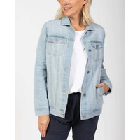 Betty Basics Harrison Denim Jacket - Washed Blue