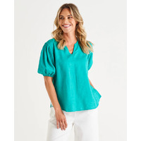 Betty Basics Alba Blouse - Teal