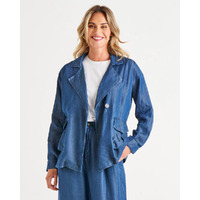 Betty Basics Lara Lyocell Jacket - Blue Haze