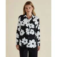 Betty Basics Rosie Shirt - Monochrome Floral