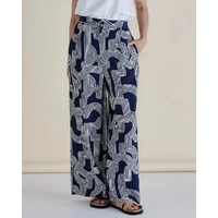 Betty Basics Zander Pant - Navy Geo