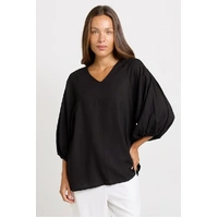 Betty Basics Bella Blouse - Black