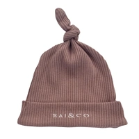 RAI & CO Beanie Ribbed Knotted - Caramel