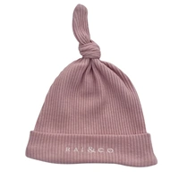 RAI & CO Beanie Ribbed Knotted - Powder Pink