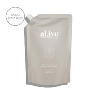 Al.ive Body Kitchen Bench Spray Refill 900ml - Lemon & Pomegranate