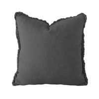 Bambury Linen Cushion 50x50cm - Charcoal