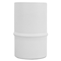 NF Living-Ceramic Bamboo Vase 8x13-White