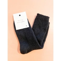 Angels Whisper Angela Winter Thick Crew Socks - Black