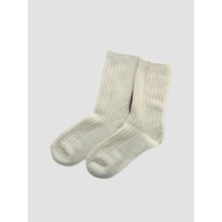 Angels Whisper Angels Rib Wool Blend Socks - Oatmeal