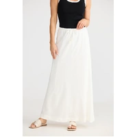 Brave+True Hettie Bias Skirt - Off White