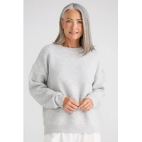 Brave + True Glimmer Knit - Grey Marle