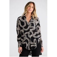 Brave + True Homestead Shirt - Ink Lines Print