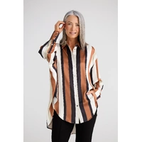 Brave + True Homestead Shirt - Oakley Stripe