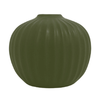 NF Living Grooved Bud Vase 12.5x11 - Green