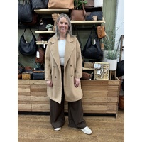 Fria Woolen Coat - Tan