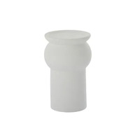 Coast to Coast Artemis Ceramic Candleholder 9.5x15cm - White