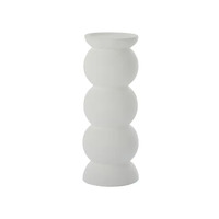 Coast to Coast Artemis Ceramic Candleholder 9.5x25cm - White