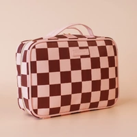 Fox & Fallow Cherry Check Cosmetic Bag