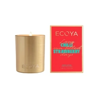 Ecoya Goldie Candle Holiday Collection - Chilli Strawberry