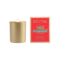 Ecoya Mini Goldie Candle Holiday Collection - Chilli Strawberry