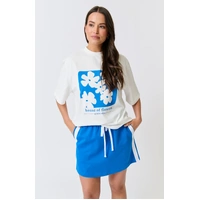 Cartel & Willow Milana Mini Skirt - Cobalt