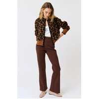 Cartel & Willow Leah Knit Cardi - Coco Leopard