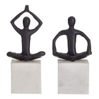 Amalfi Pranayama Sculpture 2 Assorts - Black/White