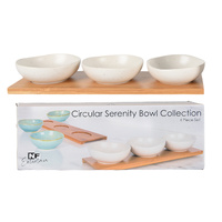 NF Living Round Bowl & Tray Set - Spekwhite