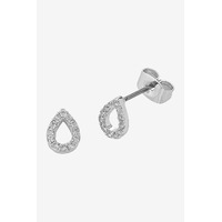 Liberte Petite Diamond Earrings - Silver