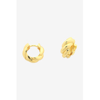 Liberte Halo Huggie Earrings - Gold