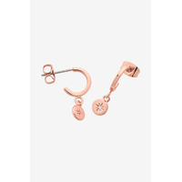 Liberte Gigi Huggie Earrings - Rose Gold