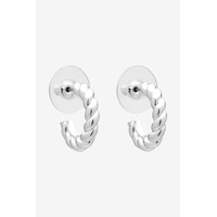 Liberte Sandy Hoop Earrings - Silver