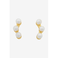 Liberte Poppy Earring - Gold Pearl