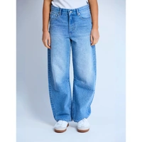 Stella+Gemma Carson Barrel Jean - Mid Blue