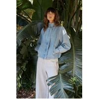 Fate + Becker Lila Denim Bubble Jacket - Light Wash
