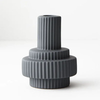 Floral Interiors Annix Candle Holder 12.5x9.5cm - Steel