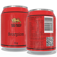 Fatt Mattz Beef Jerky 50g Can - Scorpion