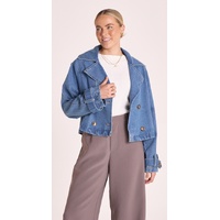 Feather + Noise Alexa Denim Trench - Blue