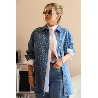 Feather + Noise Violet Shirt - Denim Spot