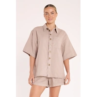 Feather + Noise Arlo Denim Shirt - Mocha
